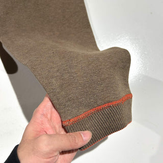 ～00's Tommy Bahama オレンジ×ブラウン リバーシブル ハーフジップ ニット セーター