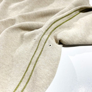 ～00's Tommy Bahama グレージュ×ブラウン リバーシブル ハーフジップ ニット セーター