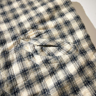 00's UNIONBAY チェック×チノ リバーシブル コットン フーディー ベスト