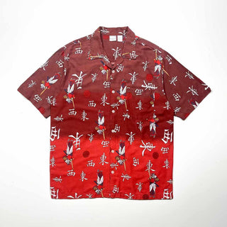 00's UTILITY オープンカラー 漢字プリント S/S シャツ