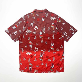 00's UTILITY オープンカラー 漢字プリント S/S シャツ