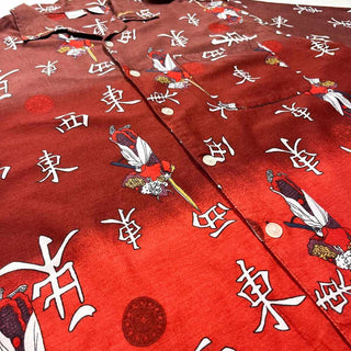 00's UTILITY オープンカラー 漢字プリント S/S シャツ