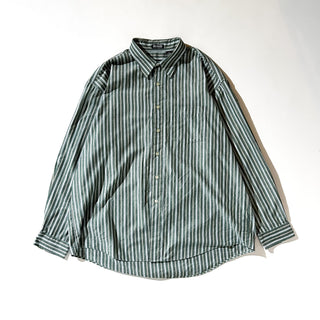 00's Van Heusen レギュラーカラー ストライプ L/Sシャツ