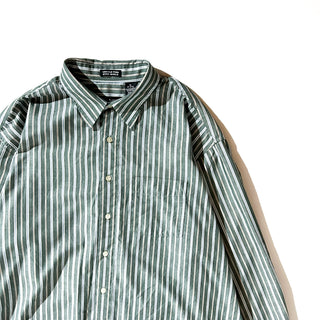 00's Van Heusen レギュラーカラー ストライプ L/Sシャツ