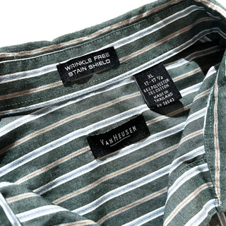 00's Van Heusen レギュラーカラー ストライプ L/Sシャツ