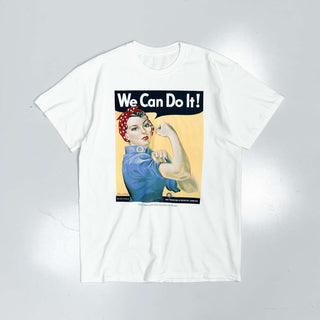 00's "WE CAN DO IT!!" グラフィック プリントTシャツ