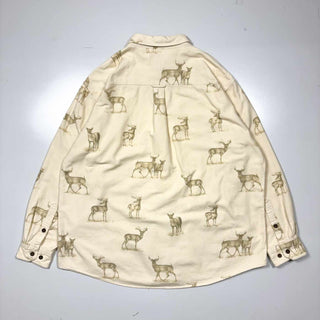 00's WOOLRICH アニマル柄 シャモア L/S シャツ