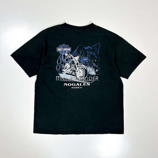 00's YAZBEK HARLEY DAVIDSON  NAGALES バックプリント Tシャツ