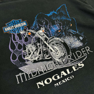 00's YAZBEK HARLEY DAVIDSON  NAGALES バックプリント Tシャツ