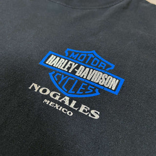 00's YAZBEK HARLEY DAVIDSON  NAGALES バックプリント Tシャツ