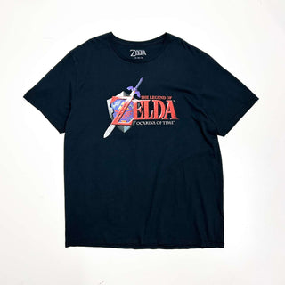 ZELDA 時のオカリナ アニメ プリントTシャツ