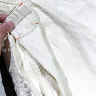 00's〜 オフホワイト ギミック デザイン ボロ ワイド ワーク パンツ