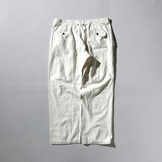 00's〜 オフホワイト ギミック デザイン ボロ ワイド ワーク パンツ