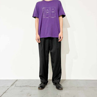 00's～ CHAPS 2タック ストライプ ウールスラックス