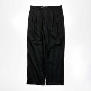 00's～ CHAPS 2タック ストライプ ウールスラックス