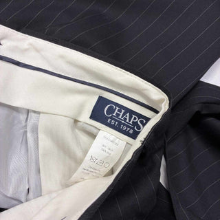 00's～ CHAPS 2タック ストライプ ウールスラックス