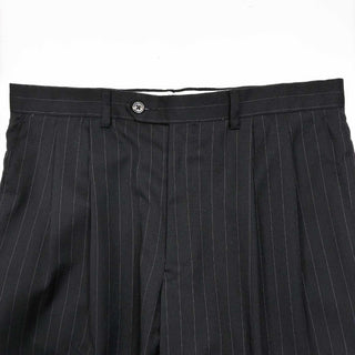 00's～ CHAPS 2タック ストライプ ウールスラックス