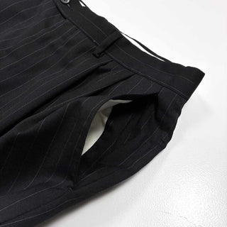 00's～ CHAPS 2タック ストライプ ウールスラックス