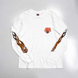 00's～ HARLEY DAVIDSON 袖プリント カットソー