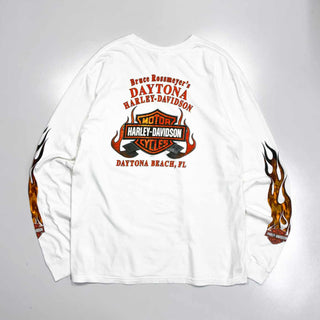 00's～ HARLEY DAVIDSON 袖プリント カットソー