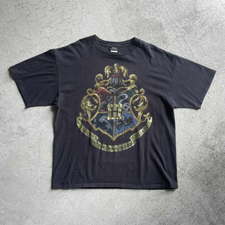 00's〜 HarryPotter "ホグワーツ魔法魔術学校" 紋章 プリント Tシャツ