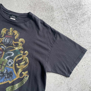 00's〜 HarryPotter "ホグワーツ魔法魔術学校" 紋章 プリント Tシャツ