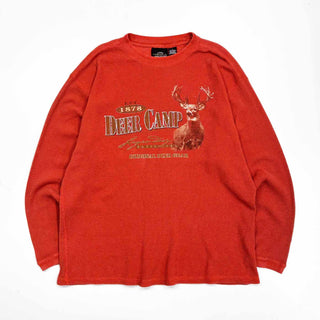 00's～ LEGENDARY WHITETAILS "DEER CAMP" ワッフル サーマル カットソー