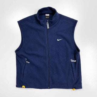 00's～ NIKE ドローコード ワンポイント フリース ベスト