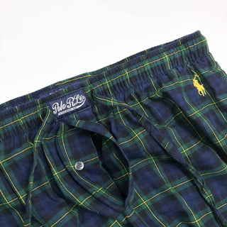 00's～ POLO RALPH LAUREN ワンポイント ドローコード チェック パジャマ パンツ