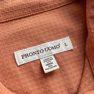 00's〜 PRONTO UOMO 織柄 モダール S/S シャツ