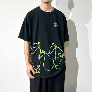 00's 巻きプリント アート Tシャツ
