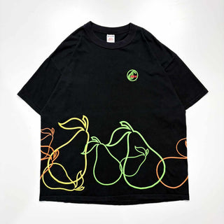00's 巻きプリント アート Tシャツ