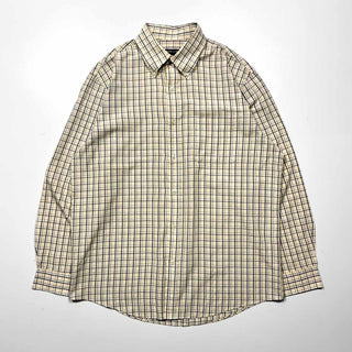 00's〜 Van Heusen ボタンダウン チェック L/Sシャツ
