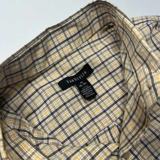 00's〜 Van Heusen ボタンダウン チェック L/Sシャツ