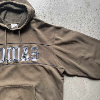 00's adidas 刺繍 スウェット パーカー "フェードボロ"
