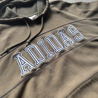 00's adidas 刺繍 スウェット パーカー "フェードボロ"