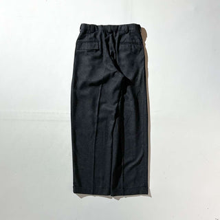 ～00's ポリエステル×レーヨン ゴマ塩 ヘリンボーン 2タック スラックス