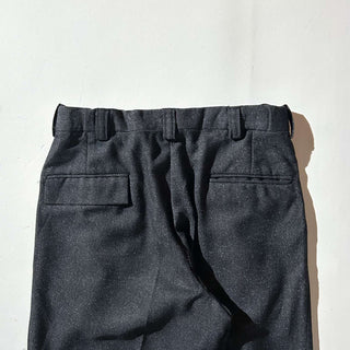 ～00's ポリエステル×レーヨン ゴマ塩 ヘリンボーン 2タック スラックス