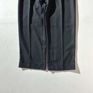 ～00's ポリエステル×レーヨン ゴマ塩 ヘリンボーン 2タック スラックス