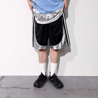 00's adidas 3ライン メッシュ バスケ ショーツ