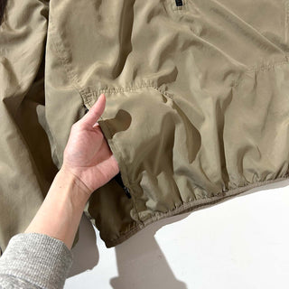 00's adidas ブラウン スリーストライプス ハーフジップ プルオーバー ジャケット