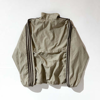 00's adidas ブラウン スリーストライプス ハーフジップ プルオーバー ジャケット