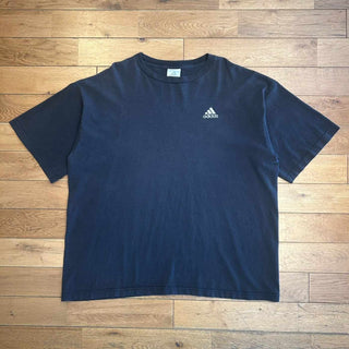 00's adidas スウォッシュ 刺繍 Tシャツ