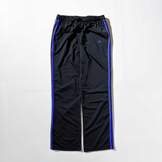 00's adidas トラック パンツ(ブラック×パープル)