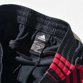 00's adidas トラック パンツ(ブラック×レッド)