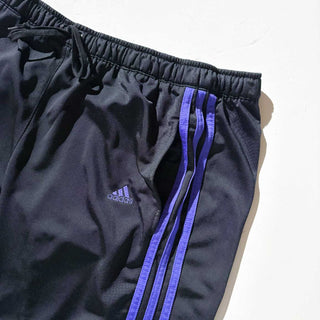00's adidas トラック パンツ(ブラック×パープル)
