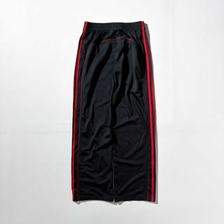 00's adidas トラック パンツ(ブラック×レッド)