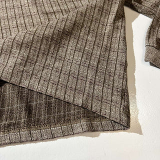 00's arnold parmer チェック 織り柄 L/S ポロシャツ