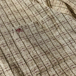 00's arnold parmer チェック 織り柄 L/S ポロシャツ