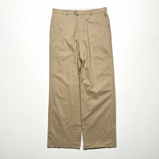 00's claiborne ストライプ コットン ワイド スラックス